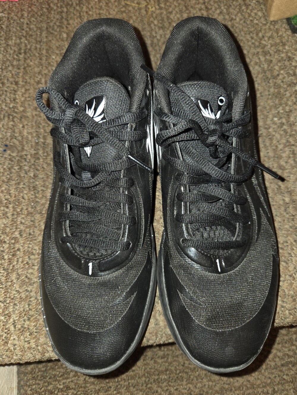 Puma Mb O2 Oreo Black Men's Athletic Sneakers Size 9